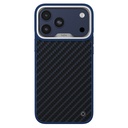 Apple iPhone 17 Pro Uyumlu Kılıf M-safe Şarj Özellikli O-Ring Kajsa Carbon Fiber Serisi Kapak