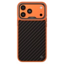 Apple iPhone 17 Pro Uyumlu Kılıf M-safe Şarj Özellikli O-Ring Kajsa Carbon Fiber Serisi Kapak