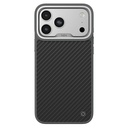 Apple iPhone 17 Pro Max Uyumlu Kılıf M-safe Şarj Özellikli O-Ring Kajsa Carbon Fiber Serisi Kapak