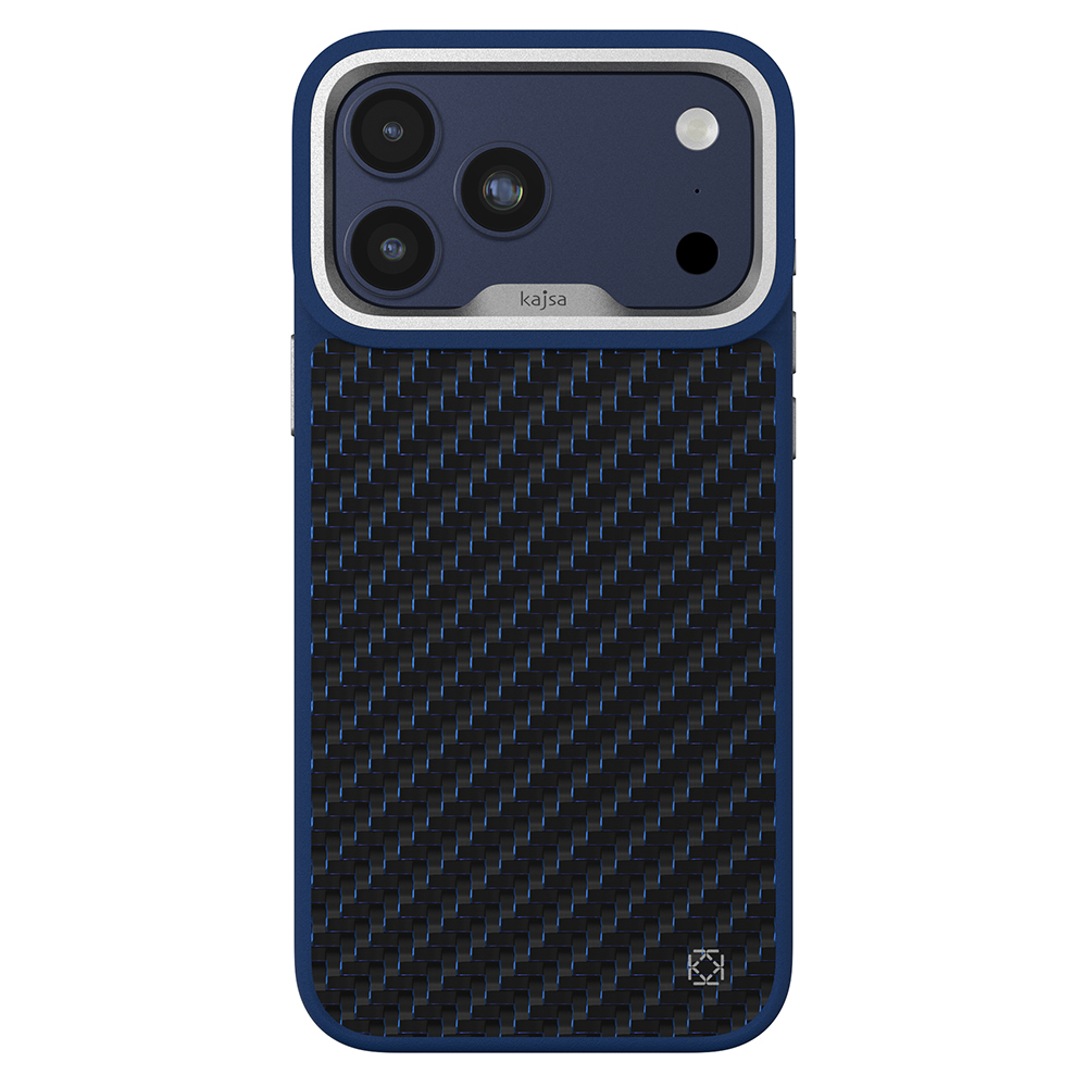 Apple iPhone 17 Pro Max Uyumlu Kılıf M-safe Şarj Özellikli O-Ring Kajsa Carbon Fiber Serisi Kapak