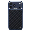 Apple iPhone 17 Pro Max Uyumlu Kılıf M-safe Şarj Özellikli O-Ring Kajsa Carbon Fiber Serisi Kapak
