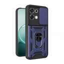 Oppo A6 Pro Uyumlu Kılıf Magnetik Standlı Kamera Korumalı Zore Sürgülü Vega Kapak