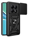 Xiaomi Redmi Note 15 4G Uyumlu Kılıf Magnetik Standlı Kamera Korumalı Zore Sürgülü Vega Kapak