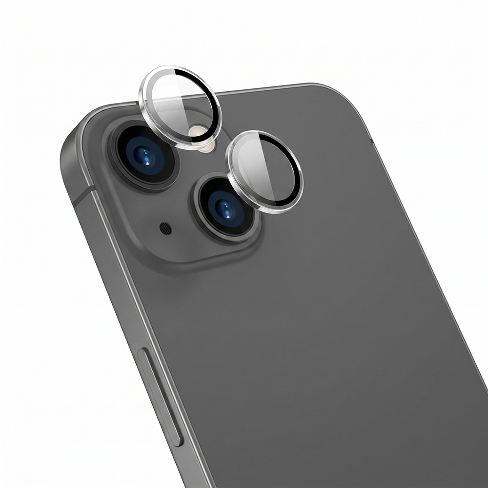 [RNZ-TA132174] Apple iPhone 13 Mini Uyumlu Wiwu LG-007 Lens Guard Oleofobik Anti Reflective Kamera Lens Koruyucu + Kolay Uygulama Aparatlı