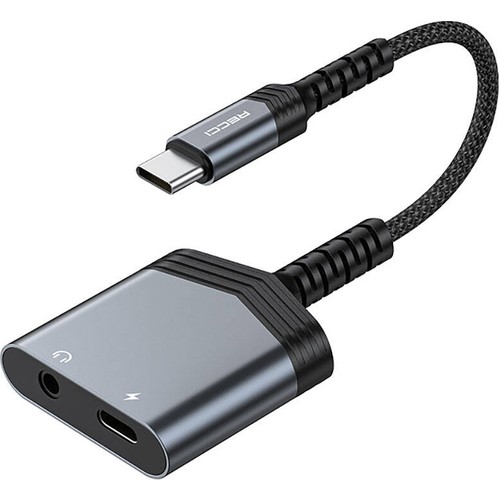Recci RDS-A19 Type-C PD 2in1 Şarj ve Ses Adaptörü
