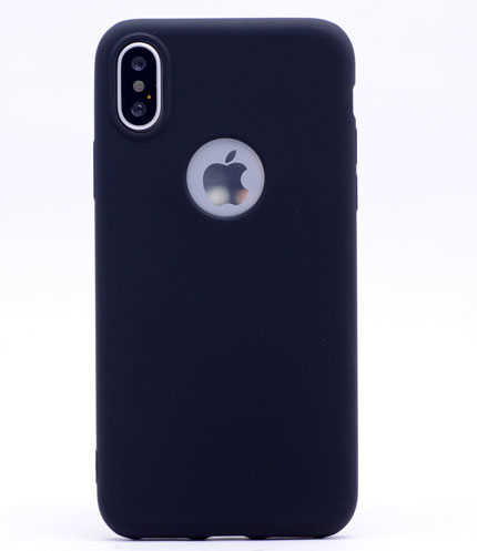 [RNZ-TA1241] Apple iPhone X Uyumlu Kılıf Zore Premier Silikon Kapak (Siyah)