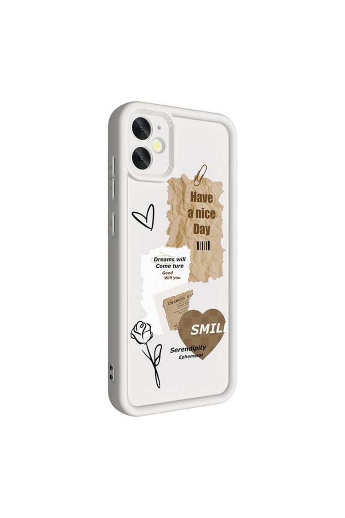 Apple iPhone 11 Uyumlu Kılıf Kamera Korumalı Baskılı Arka Yüzey Zore Klas Kapak