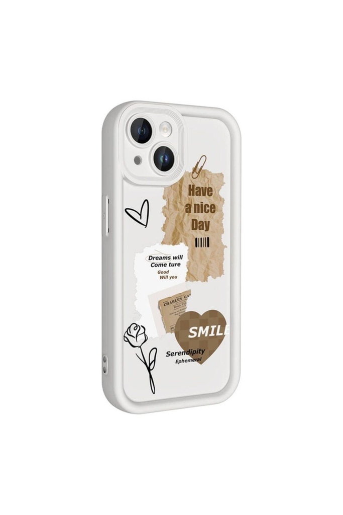 Apple iPhone 13 Uyumlu Kılıf Kamera Korumalı Baskılı Arka Yüzey Zore Klas Kapak