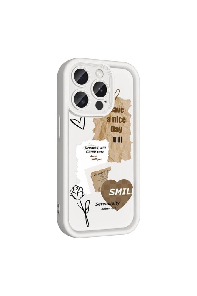 Apple iPhone 15 Pro Max Uyumlu Kılıf Kamera Korumalı Baskılı Arka Yüzey Zore Klas Kapak