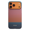 Apple iPhone 17 Pro Uyumlu Kılıf M-safe Şarj Özellikli Aramid Fiber Pitaka Sunset 2.0 California Dream Serisi Kapak