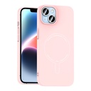 Apple iPhone 14 Uyumlu Kılıf M-Safe Şarj Özellikli Kamera Korumalı Zore Elio Sert PC Kapak