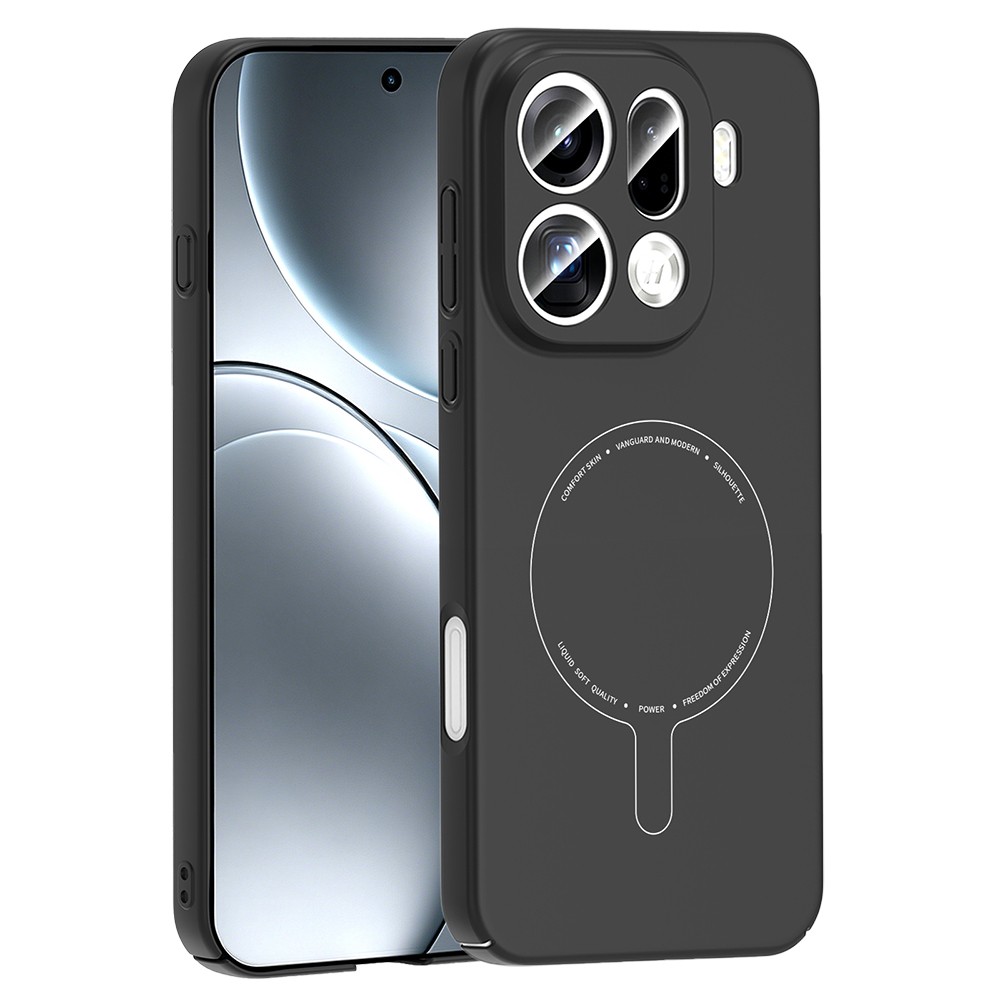Oppo Find X9 Pro Uyumlu Kılıf M-Safe Şarj Özellikli Kamera Korumalı Zore Elio Sert PC Kapak