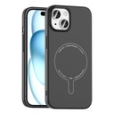 Apple iPhone 15 Uyumlu Kılıf M-Safe Şarj Özellikli Kamera Korumalı Zore Elio Sert PC Kapak