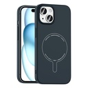 Apple iPhone 15 Uyumlu Kılıf M-Safe Şarj Özellikli Kamera Korumalı Zore Elio Sert PC Kapak
