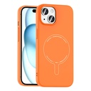 Apple iPhone 15 Uyumlu Kılıf M-Safe Şarj Özellikli Kamera Korumalı Zore Elio Sert PC Kapak