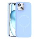 Apple iPhone 15 Uyumlu Kılıf M-Safe Şarj Özellikli Kamera Korumalı Zore Elio Sert PC Kapak