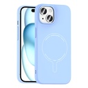 Apple iPhone 15 Uyumlu Kılıf M-Safe Şarj Özellikli Kamera Korumalı Zore Elio Sert PC Kapak