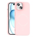 Apple iPhone 15 Uyumlu Kılıf M-Safe Şarj Özellikli Kamera Korumalı Zore Elio Sert PC Kapak