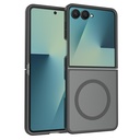 Samsung Galaxy Z Flip 7 Uyumlu Kılıf M-Safe Şarj Özellikli Kamera Korumalı Zore Lunex Kapak