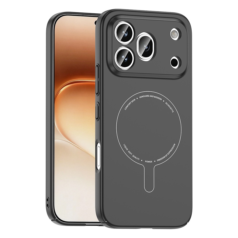 [RNZ-TA134773] Honor 600 Pro 5G Kılıf M-Safe Şarj Özellikli Kamera Korumalı Zore Elio Sert PC Kapak (Siyah)