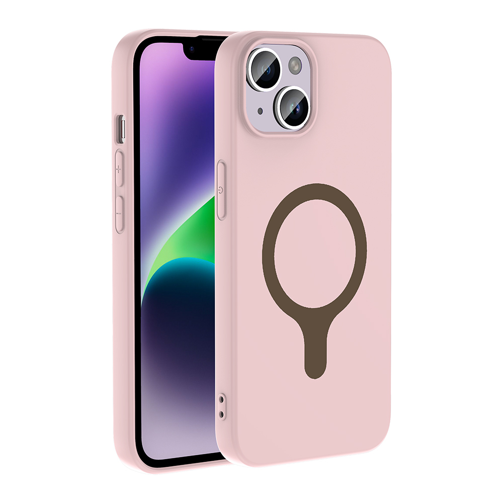 Apple iPhone 14 Uyumlu Kılıf M-Safe Şarj Özellikli Zore Aris Silikon Kapak