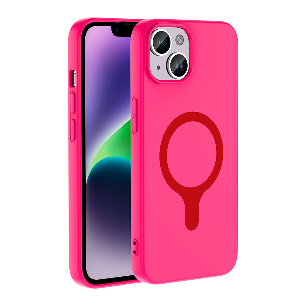 Apple iPhone 14 Uyumlu Kılıf M-Safe Şarj Özellikli Zore Aris Silikon Kapak