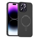 Apple iPhone 14 Pro Max Uyumlu Kılıf M-Safe Şarj Özellikli Kamera Korumalı Zore Elio Sert PC Kapak
