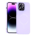 Apple iPhone 14 Pro Max Uyumlu Kılıf M-Safe Şarj Özellikli Kamera Korumalı Zore Elio Sert PC Kapak