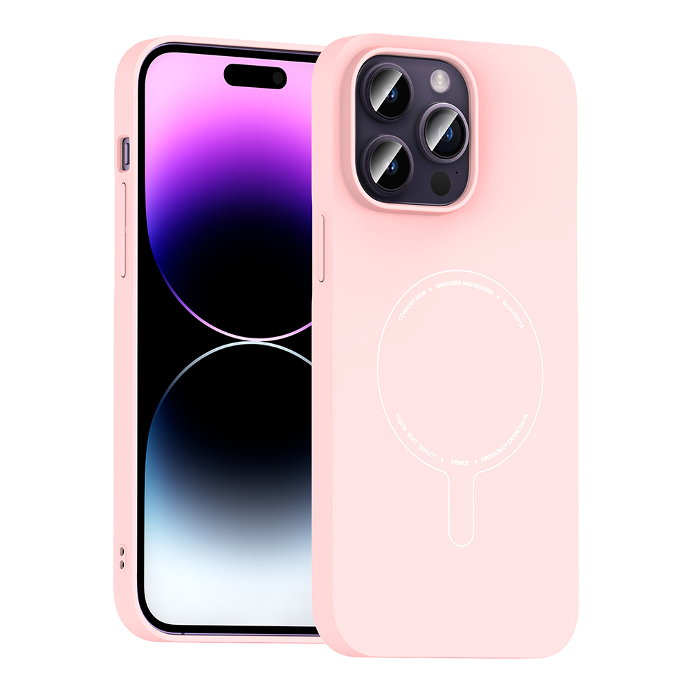 Apple iPhone 14 Pro Max Uyumlu Kılıf M-Safe Şarj Özellikli Kamera Korumalı Zore Elio Sert PC Kapak