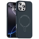Apple iPhone 16 Pro Max Uyumlu Kılıf M-Safe Şarj Özellikli Kamera Korumalı Zore Elio Sert PC Kapak