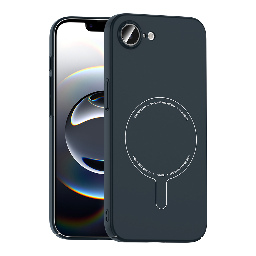 Apple iPhone 16E Uyumlu Kılıf M-Safe Şarj Özellikli Kamera Korumalı Zore Elio Sert PC Kapak