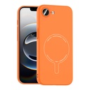 Apple iPhone 16E Uyumlu Kılıf M-Safe Şarj Özellikli Kamera Korumalı Zore Elio Sert PC Kapak