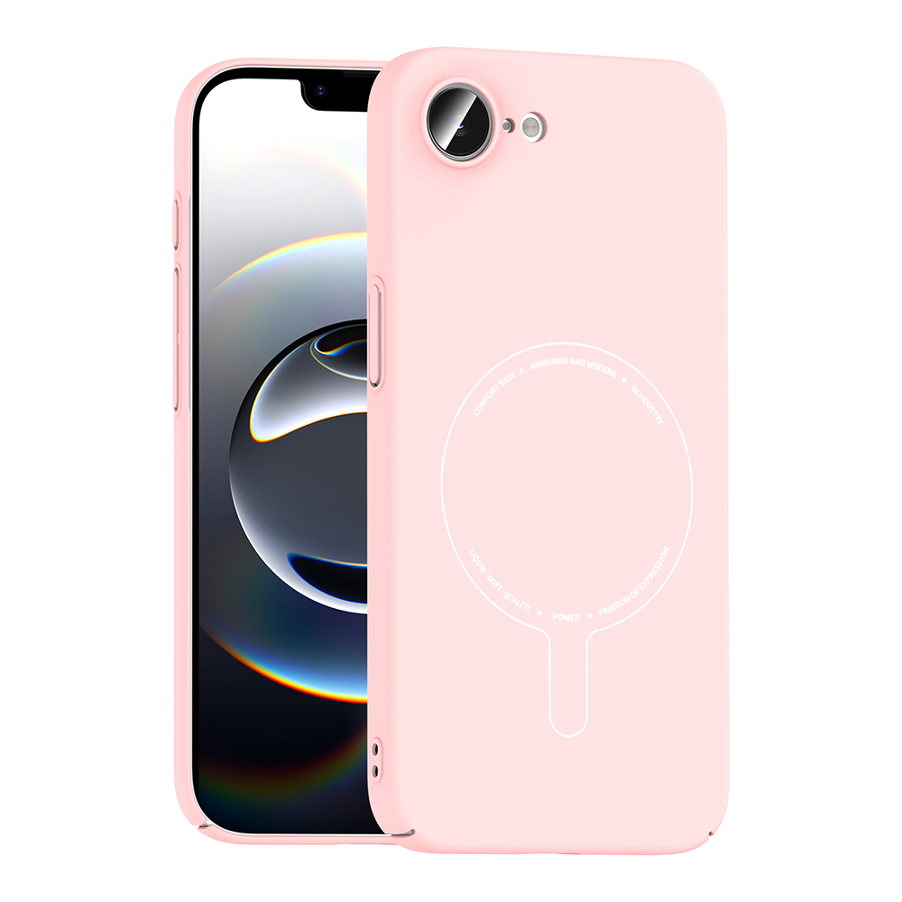 Apple iPhone 16E Uyumlu Kılıf M-Safe Şarj Özellikli Kamera Korumalı Zore Elio Sert PC Kapak