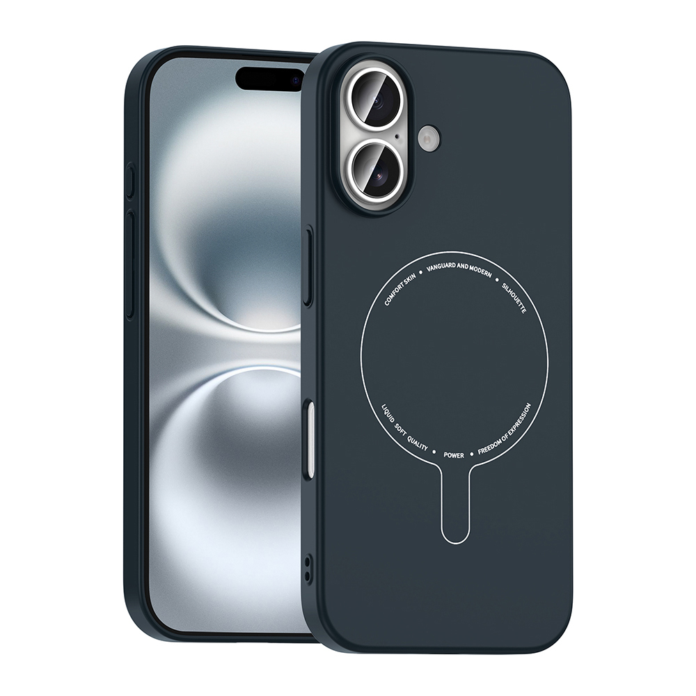 Apple iPhone 17 Uyumlu Kılıf M-Safe Şarj Özellikli Kamera Korumalı Zore Elio Sert PC Kapak