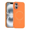 Apple iPhone 17 Uyumlu Kılıf M-Safe Şarj Özellikli Kamera Korumalı Zore Elio Sert PC Kapak