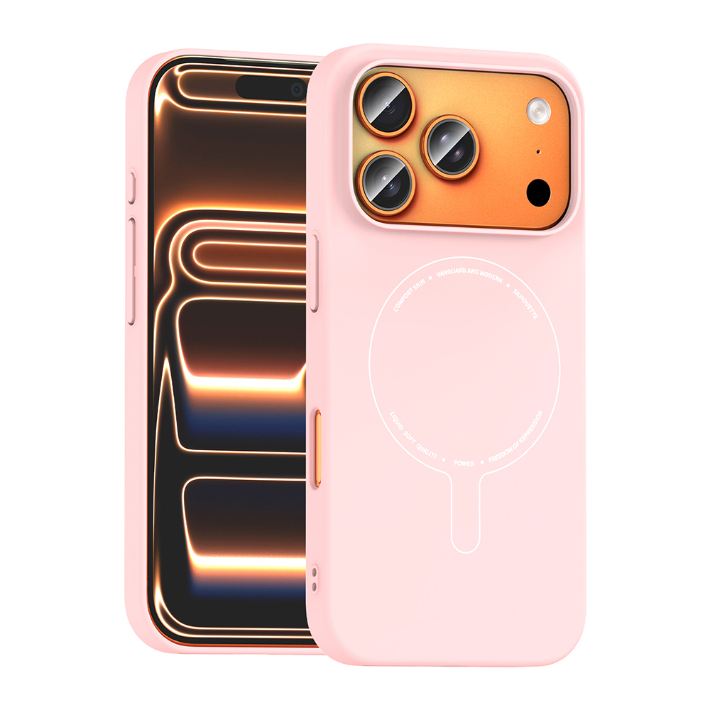 Apple iPhone 17 Pro Uyumlu Kılıf M-Safe Şarj Özellikli Kamera Korumalı Zore Elio Sert PC Kapak