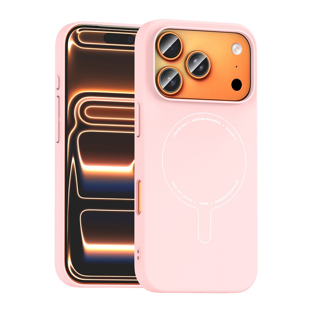 Apple iPhone 17 Pro Uyumlu Kılıf M-Safe Şarj Özellikli Kamera Korumalı Zore Elio Sert PC Kapak