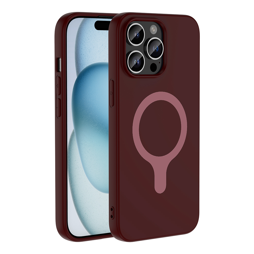 Apple iPhone 14 Pro Max Uyumlu Kılıf M-Safe Şarj Özellikli Zore Aris Silikon Kapak