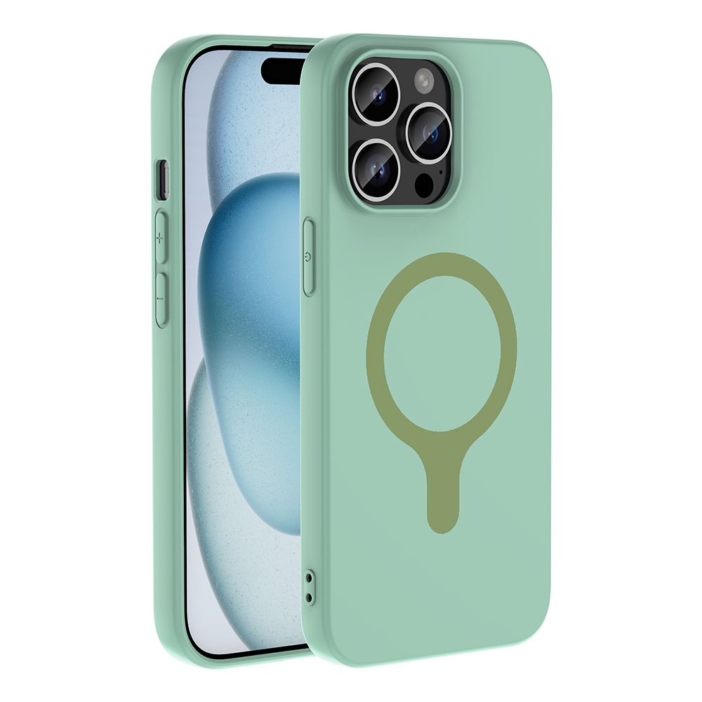 Apple iPhone 14 Pro Max Uyumlu Kılıf M-Safe Şarj Özellikli Zore Aris Silikon Kapak