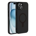 Apple iPhone 15 Uyumlu Kılıf M-Safe Şarj Özellikli Zore Aris Silikon Kapak