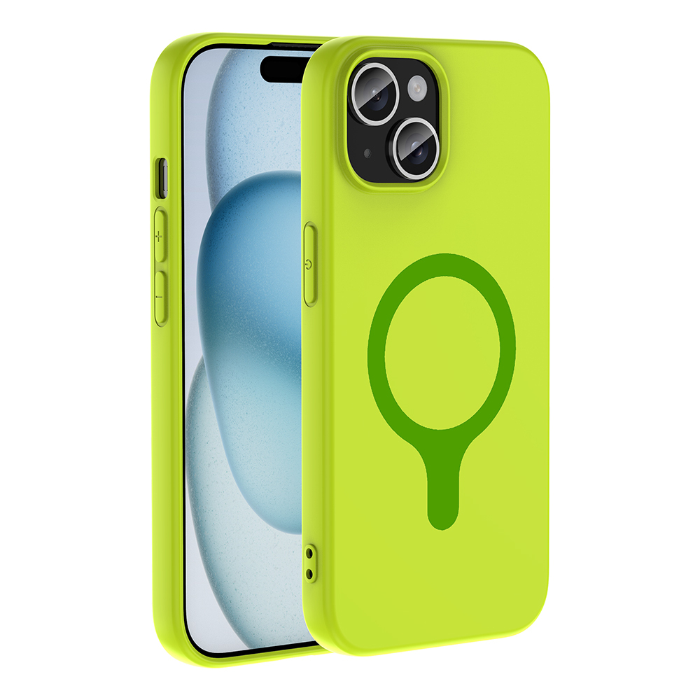 Apple iPhone 15 Uyumlu Kılıf M-Safe Şarj Özellikli Zore Aris Silikon Kapak