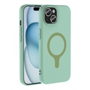 Apple iPhone 15 Uyumlu Kılıf M-Safe Şarj Özellikli Zore Aris Silikon Kapak