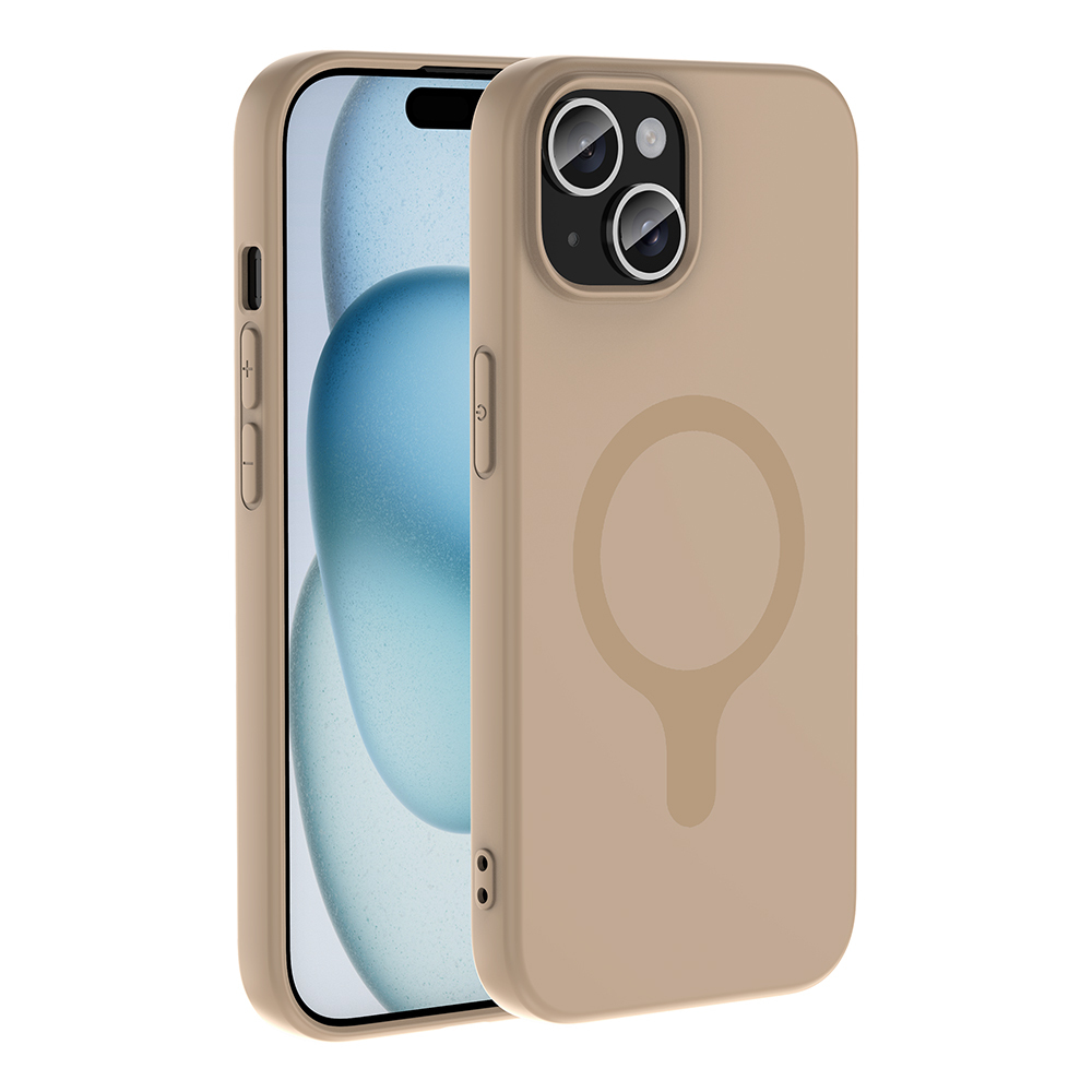 Apple iPhone 15 Uyumlu Kılıf M-Safe Şarj Özellikli Zore Aris Silikon Kapak