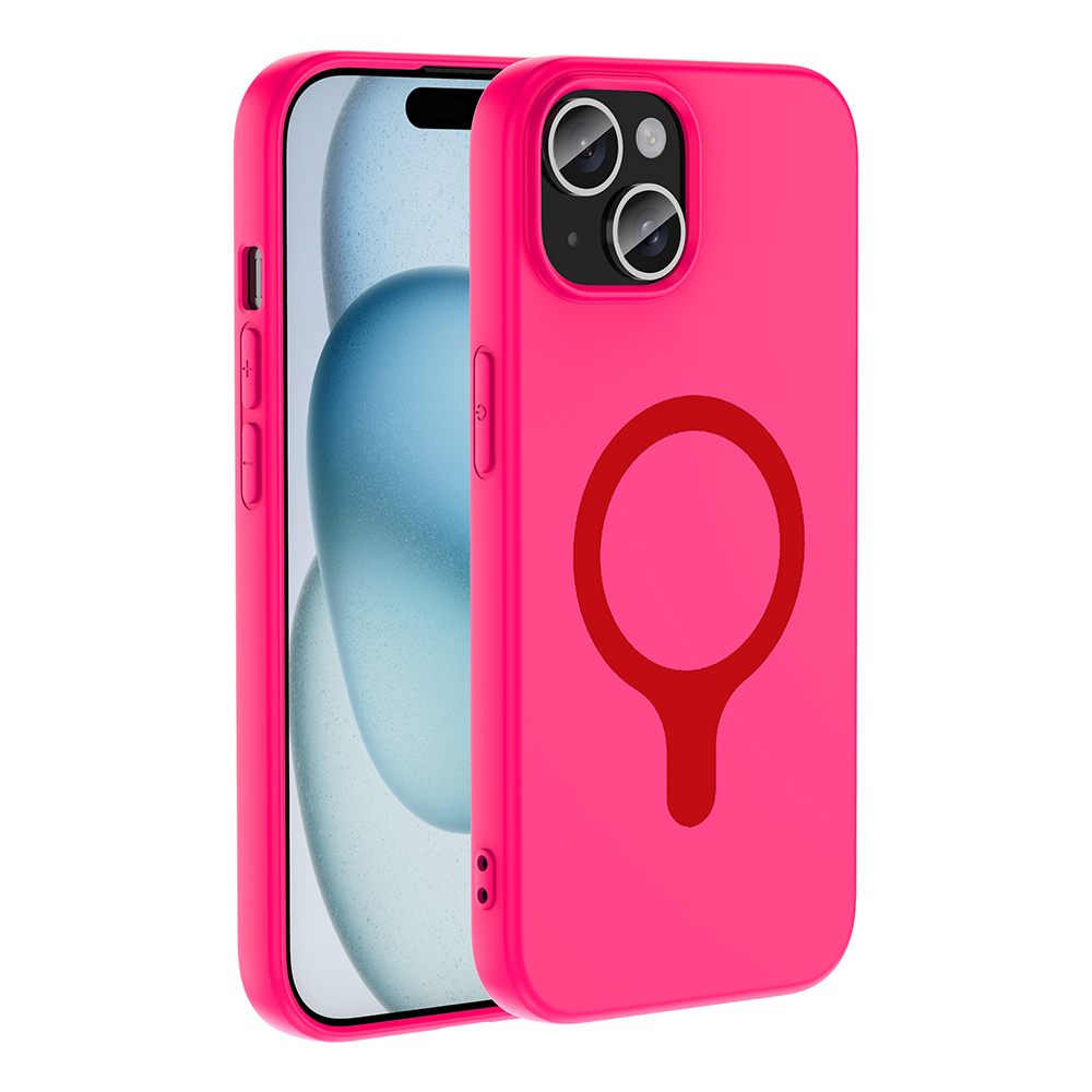 Apple iPhone 15 Uyumlu Kılıf M-Safe Şarj Özellikli Zore Aris Silikon Kapak