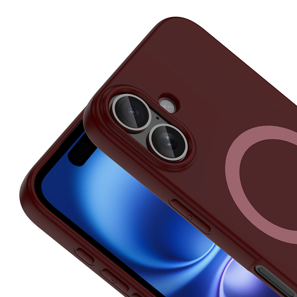 Apple iPhone 16 Uyumlu Kılıf M-Safe Şarj Özellikli Zore Aris Silikon Kapak