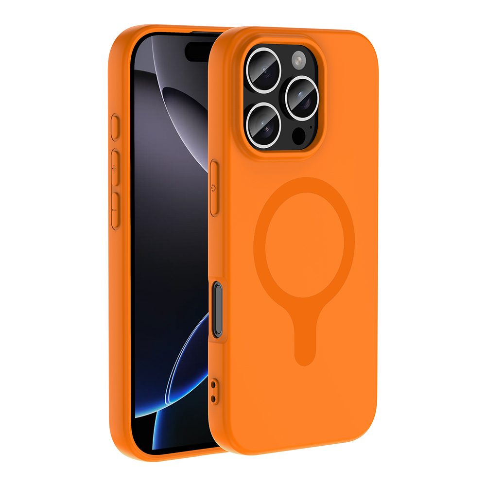Apple iPhone 16 Pro Max Uyumlu Kılıf M-Safe Şarj Özellikli Zore Aris Silikon Kapak