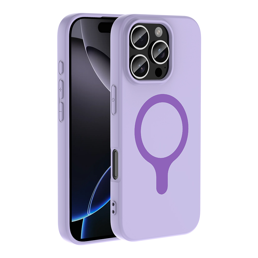 Apple iPhone 16 Pro Max Uyumlu Kılıf M-Safe Şarj Özellikli Zore Aris Silikon Kapak