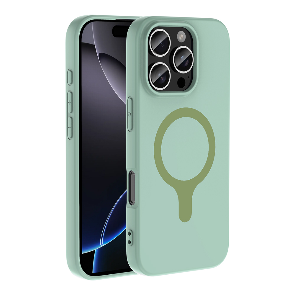 Apple iPhone 16 Pro Max Uyumlu Kılıf M-Safe Şarj Özellikli Zore Aris Silikon Kapak