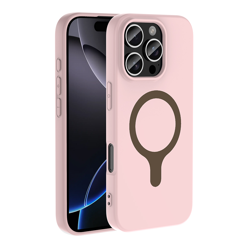 Apple iPhone 16 Pro Max Uyumlu Kılıf M-Safe Şarj Özellikli Zore Aris Silikon Kapak