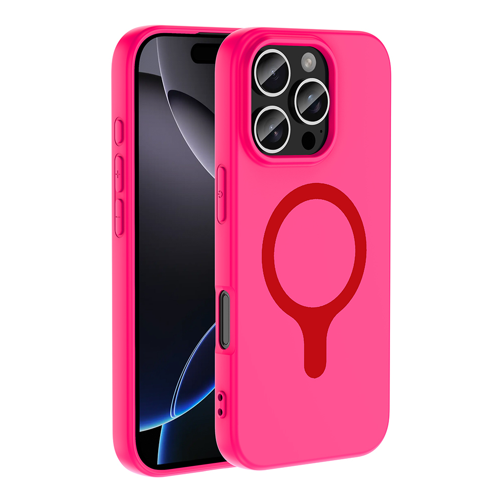 Apple iPhone 16 Pro Max Uyumlu Kılıf M-Safe Şarj Özellikli Zore Aris Silikon Kapak